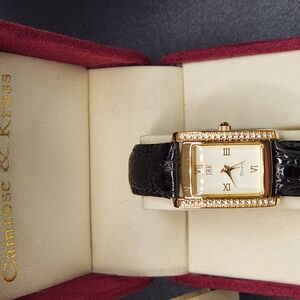 Camrose & Kross Gold and Black Women's Watch